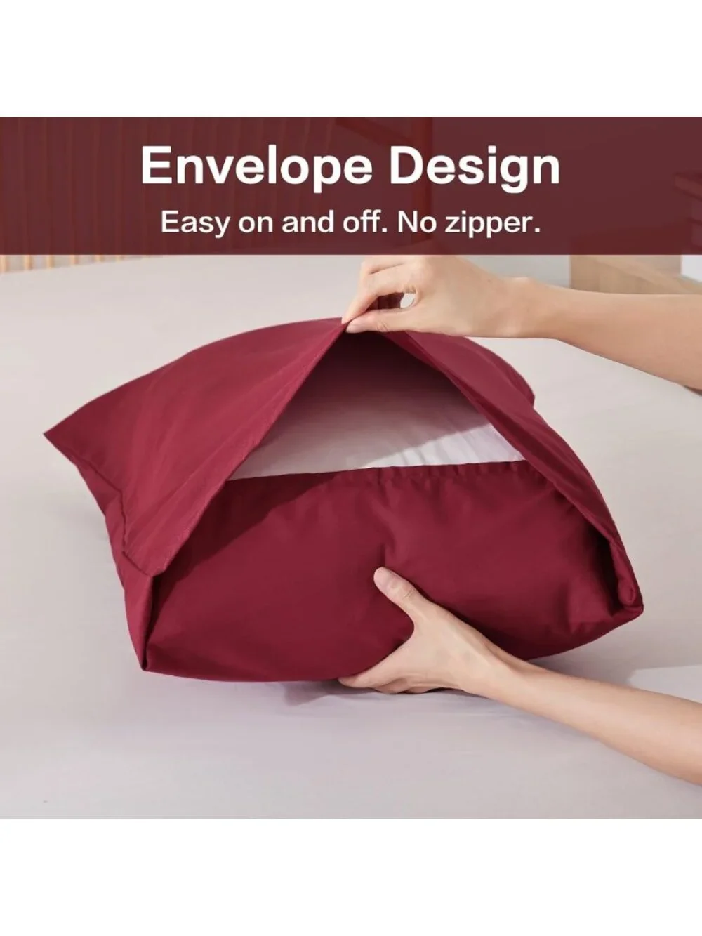 Luxurious Dark Red Alaskan King Comforter Set, Soft Bedding Quilt 136x120